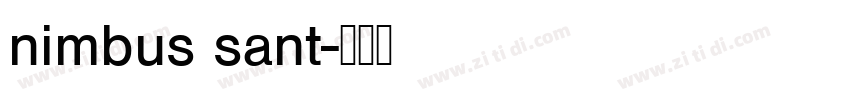 nimbus sant字体转换